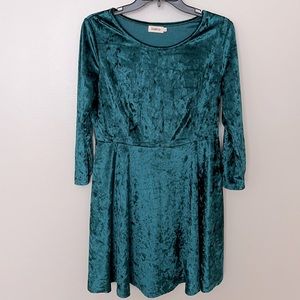 DGMYG Velvet green dress
